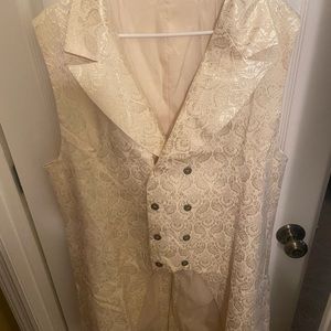 Long Gothic pearl vest classic